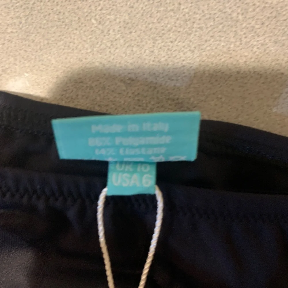 NWT Melissa Odabash Black Bikini Bottom sz 42/US 6